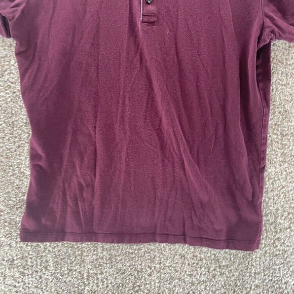 Express Polo Shirt Adult Medium Purple Stretch Moisture Wicking Cotton Preppy - Picture 5 of 11